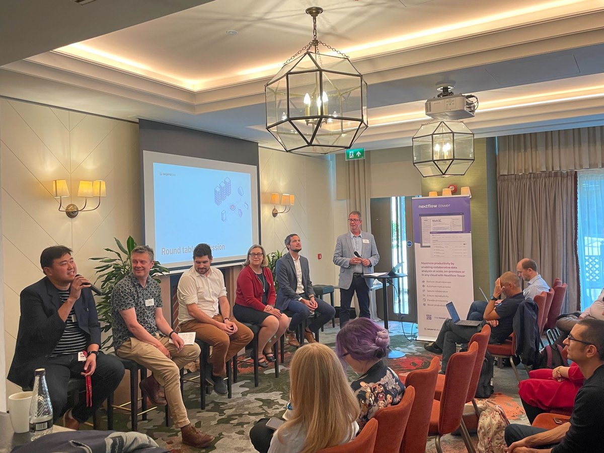 Seqera (@seqeralabs) on Twitter photo 🔥 Exciting discussions at #SeqeraSessions in Cambridge with our CEO <a href="/EvanFloden/">Evan Floden</a>, Adrianto Wirawan from <a href="/GenomicsEngland/">Genomics England</a>, <a href="/bioinformAnt/">Anthony Underwood</a>
from <a href="/BrokenStringBio/">Broken String Biosciences</a>, Miika Ahdesmaki and Jennifer Harrow from <a href="/AstraZeneca/">AstraZeneca</a>.
🙏Thanks for sharing your expertise with us today! 🔥 Exciting discussions at #SeqeraSessions in Cambridge with our CEO <a href="/EvanFloden/">Evan Floden</a>, Adrianto Wirawan from <a href="/GenomicsEngland/">Genomics England</a>, <a href="/bioinformAnt/">Anthony Underwood</a>
from <a href="/BrokenStringBio/">Broken String Biosciences</a>, Miika Ahdesmaki and Jennifer Harrow from <a href="/AstraZeneca/">AstraZeneca</a>.
🙏Thanks for sharing your expertise with us today!