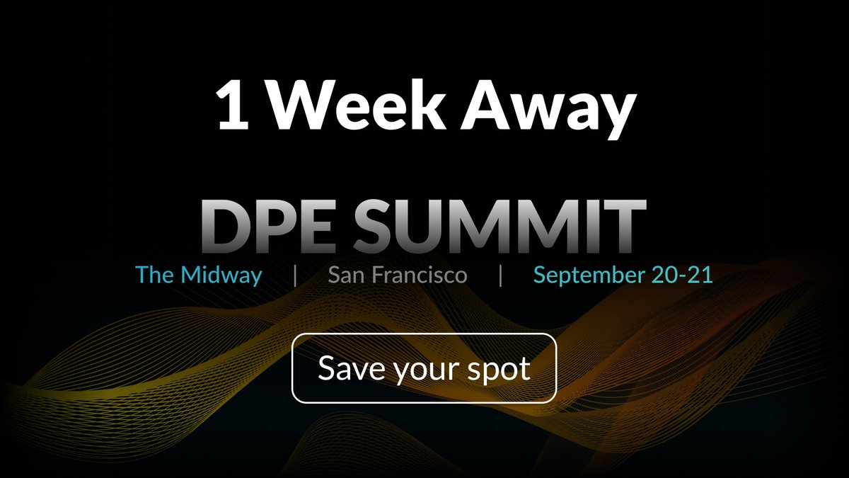 It’s the final countdown! We’re just one week out from #DPESummit23 where we’ll bring together hundreds of #softwaredevelopment leaders to discuss the emerging practice of #DeveloperProductivityEngineering. This is THE ONLY event fully dedicated to #DPE and #DX and we’re excited