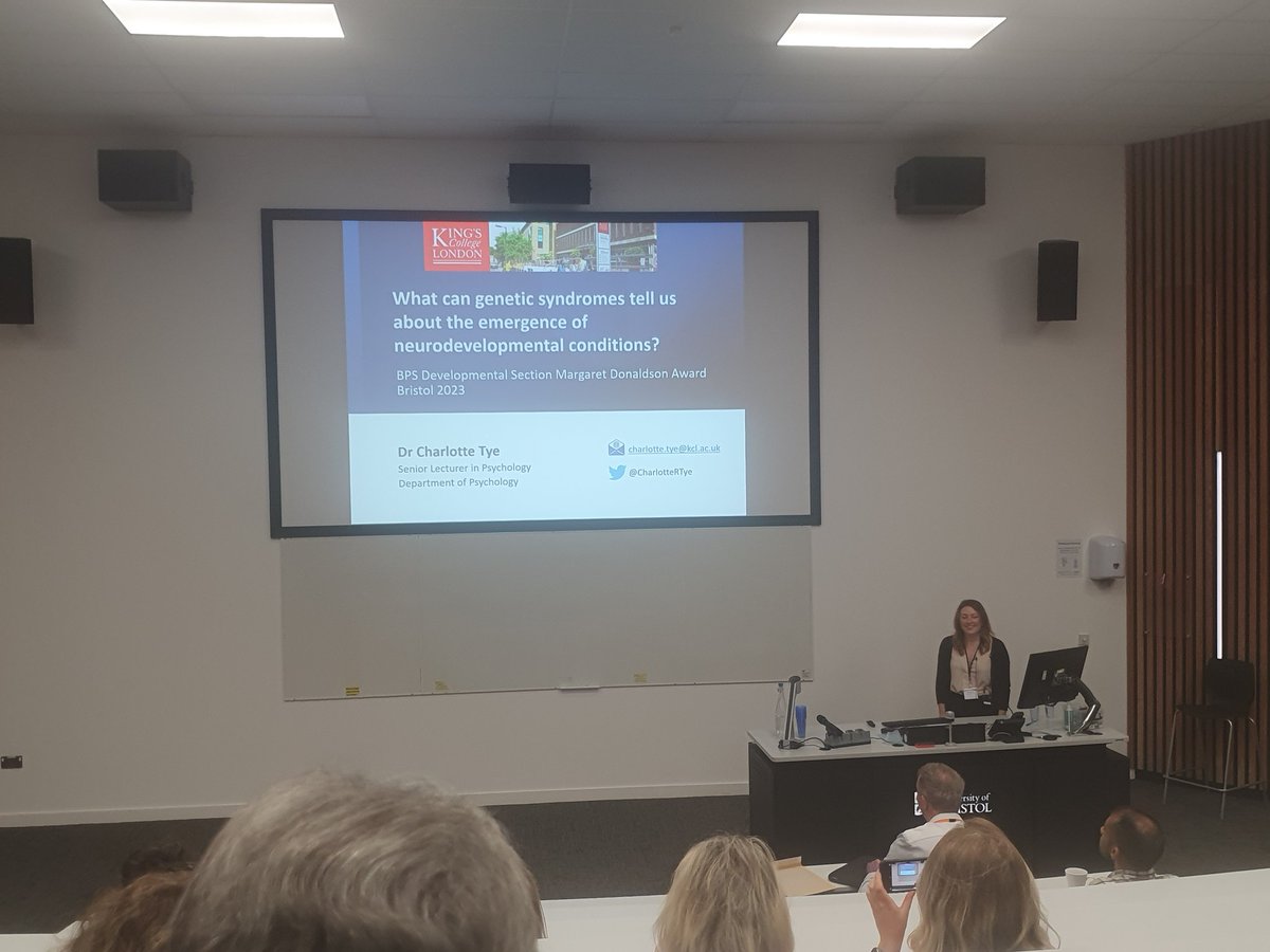 BPS Developmental (@bpsdevsection) on Twitter photo Huge congratulations to 2023 Developmental Margaret Donaldson award winner <a href="/CharlotteRTye/">Charlotte Tye</a>. Keynote now in the Lecture Theatre #CogDev2023. Huge congratulations to 2023 Developmental Margaret Donaldson award winner <a href="/CharlotteRTye/">Charlotte Tye</a>. Keynote now in the Lecture Theatre #CogDev2023.