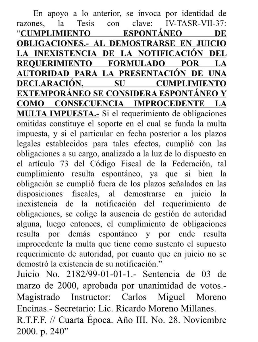 ¿Le impusieron a su cliente una multa con fundamento en el 73, fracción II, del CFF? 

Construyan su estrategia con base a esta Tesis…De nada 😎

Si veo muchos “me gusta” en la publicación, luego subo la referencia de la sentencia, o en su caso, un hilo.
