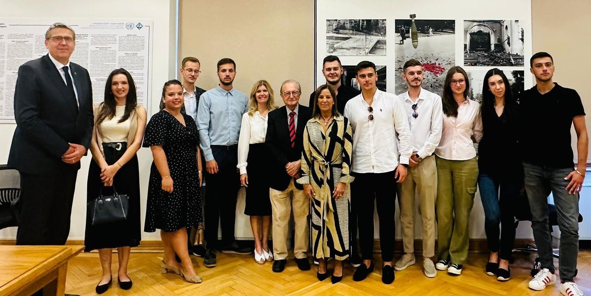 #IRMCT President Gatti Santana and Judges Agius and deGuzman held talks with students at the University of Sarajevo at the #ICTY Information Centre about judicial findings on crimes in Bosnia and Herzegovina and their use beyond the courtroom as foundation for peaceful societies.