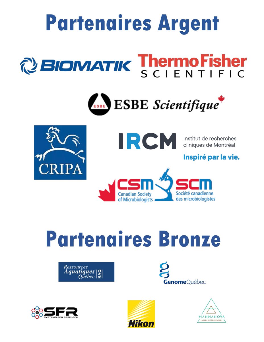 BISP2023 (@congresbisp) on Twitter photo Le congrès BiSP 2023 tient à remercier tous nos commanditaires argent et bronze pour leur soutient <a href="/ircm_mtl/">IRCM</a> <a href="/BiomatikCorp/">Biomatik Corp.</a> <a href="/CentreCRIP/">CRIPA</a> <a href="/fishersci/">Fisher Scientific</a> <a href="/ESBE_Scientific/">ESBE Scientific</a> <a href="/CSM_SCM/">Canadian Soc. Micro.</a> @GenomeQuebec <a href="/SFR_Corp/">Systems For Research</a> <a href="/raq_actu/">RAQ - Actualité</a> <a href="/NikonCanada/">Nikon Canada</a> et Mannanova! A demain! Le congrès BiSP 2023 tient à remercier tous nos commanditaires argent et bronze pour leur soutient <a href="/ircm_mtl/">IRCM</a> <a href="/BiomatikCorp/">Biomatik Corp.</a> <a href="/CentreCRIP/">CRIPA</a> <a href="/fishersci/">Fisher Scientific</a> <a href="/ESBE_Scientific/">ESBE Scientific</a> <a href="/CSM_SCM/">Canadian Soc. Micro.</a> @GenomeQuebec <a href="/SFR_Corp/">Systems For Research</a> <a href="/raq_actu/">RAQ - Actualité</a> <a href="/NikonCanada/">Nikon Canada</a> et Mannanova! A demain!