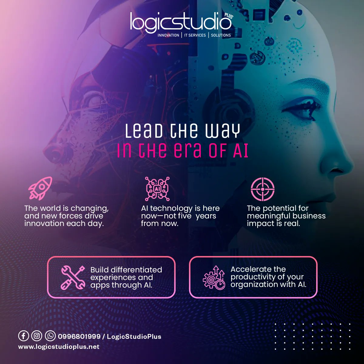 LogicStudioPlus's tweet image. Redefine and recalibrate your organization’s growth trajectory by embracing AI technology
Call us wa.link/htbnk1
Visit our website logicstudioplus.net
#LogicStudioPlus #usos #plataforma #paginas #ecuador #futuro #microsoft #trabajoenequipo