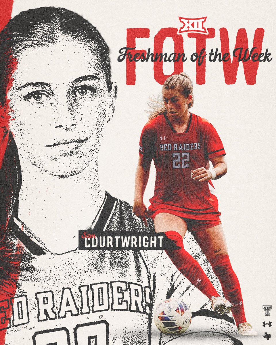 First of many! 

Fresh off scoring against Arizona, Sam has been named the <a href="/Big12Conference/">Big 12 Conference</a> Freshman of the Week! 

#WreckEm | <a href="/sam_courtwright/">Sam Courtwright</a>