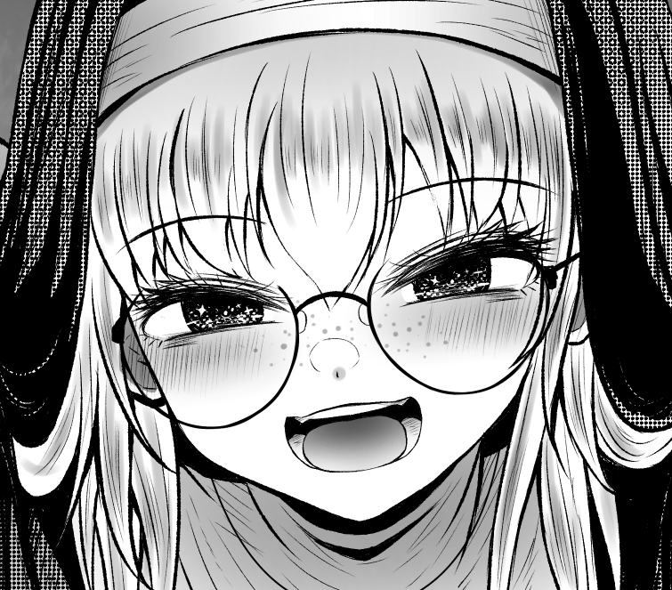 健全差分。こういう邪悪な顔を描こうとすると目より口が難しいっす。蝉丸先生の絵参考にした。 