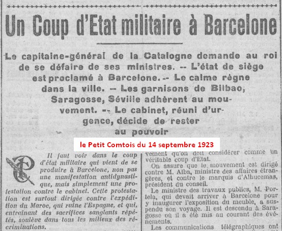 Balkan45's tweet image. On ne méconnait pas la montée du fascisme en Italie, mais la dictature de #PrimodeRivera, en dehors de l’Espagne, a été éclipsée par celle de Franco. C’est le 13 septembre 1923, en Catalogne, que Primo de Rivera commença sa prise de pouvoir sur fond de guerre du Rif.