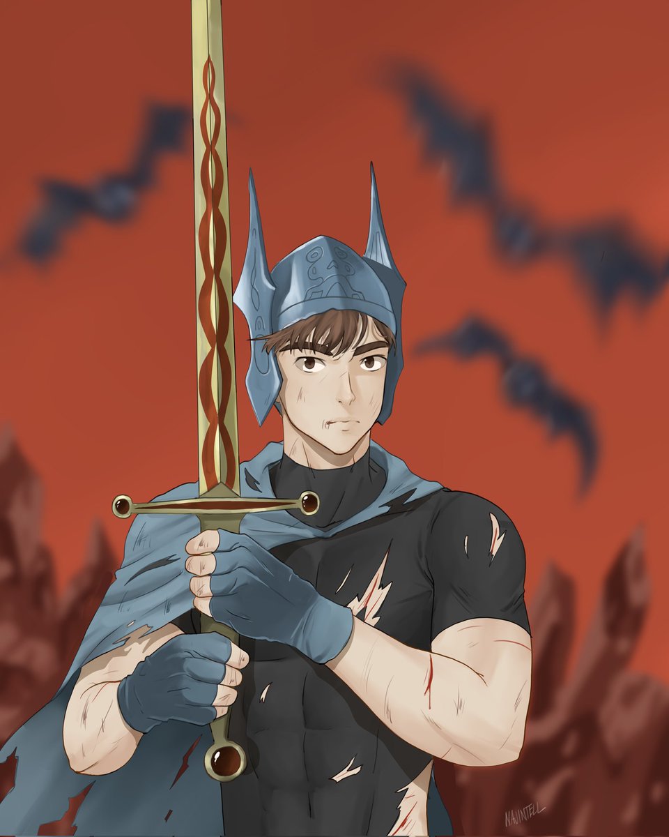 najinteru's tweet photo. Haven't posted in a while. Been drawing again, here's an armorless warrior i drew hehe

#illustration 
#イラスト https://t.co/f8JASGmG39