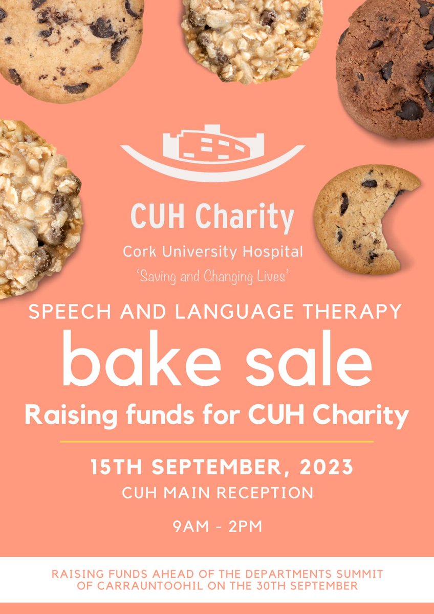 We are climbing carrauntoohill on September 30th to fundraise for CUH charity. Come join us in fundraising! We will be selling cakes and sweet treats at main reception from 9am-2pm on Friday 15th September!