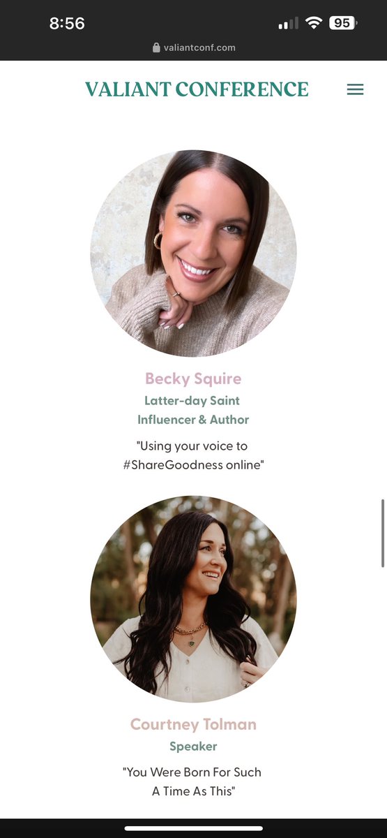 _sky_sorensen_'s tweet photo. Seeing LDS influencers undermine faith is discouraging. This conference is the antidote we need.

It’s late notice, but Valiant Conference this Saturday has some amazing, faith-affirming speakers lined up.  (Even more than pictured here)

Highly recommend attending if you can. https://t.co/hxbm4gDgNU