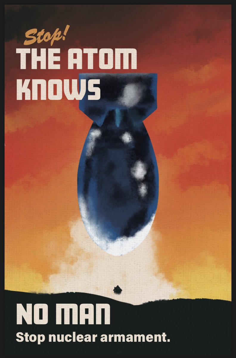 cheeskeke's tweet photo. Stop!
#art #digitalart #artist #poster #posterart #propaganda #propagandaposter #vintage #worldwar2 #ww2 #nuclearbomb #Oppenheimer https://t.co/KzdVygpmj3