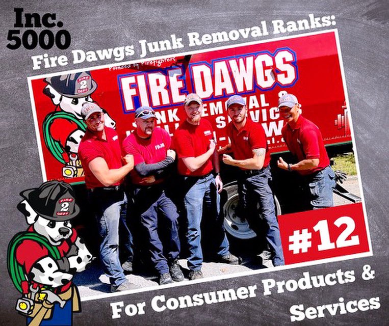 FDJunkRemoval's tweet photo. We ranked #12 in the NATION on INC. 5000’s List for Products and Services. We couldn’t be more proud of our team and the way they SERVE every single day! 🙌 #junkremoval #junkhauling #firedawgsjunkremoval #indianapolis https://t.co/ZDaKHB9sz2