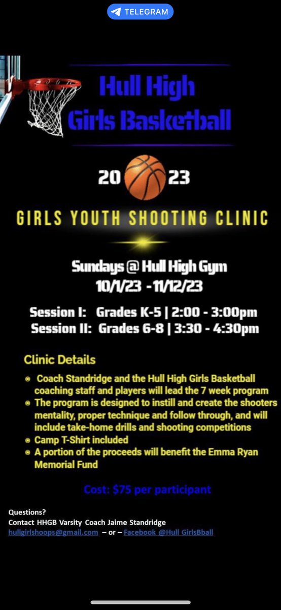 Margot Harper (@margotharperr) on Twitter photo Join us at our HGYB shooting clinic! Reach out to Coach Standridge for more info! @HullBballGirls Join us at our HGYB shooting clinic! Reach out to Coach Standridge for more info! @HullBballGirls