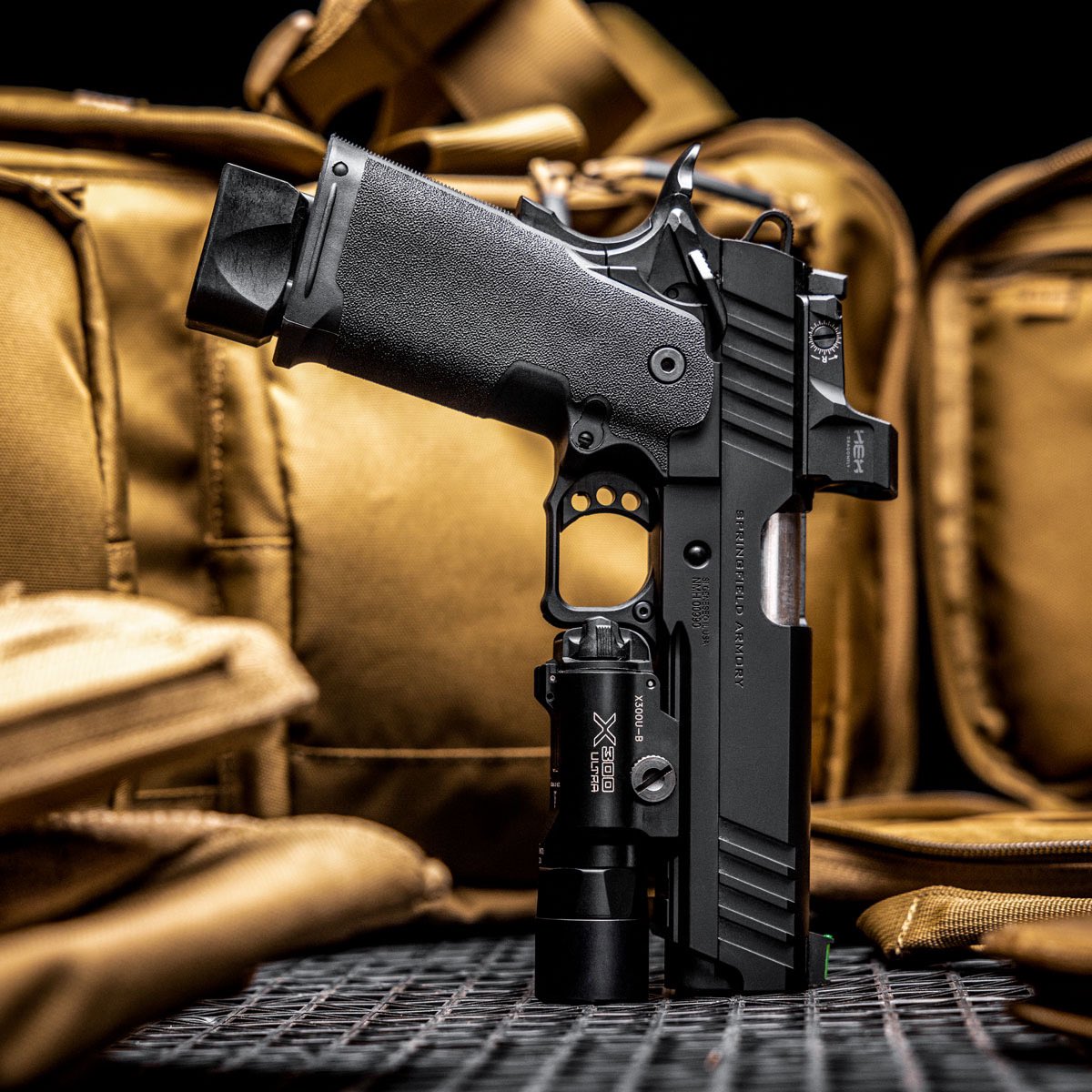 The Prodigy employs a skeletonized hammer for fast lock times as well as exceptional ergonomics.