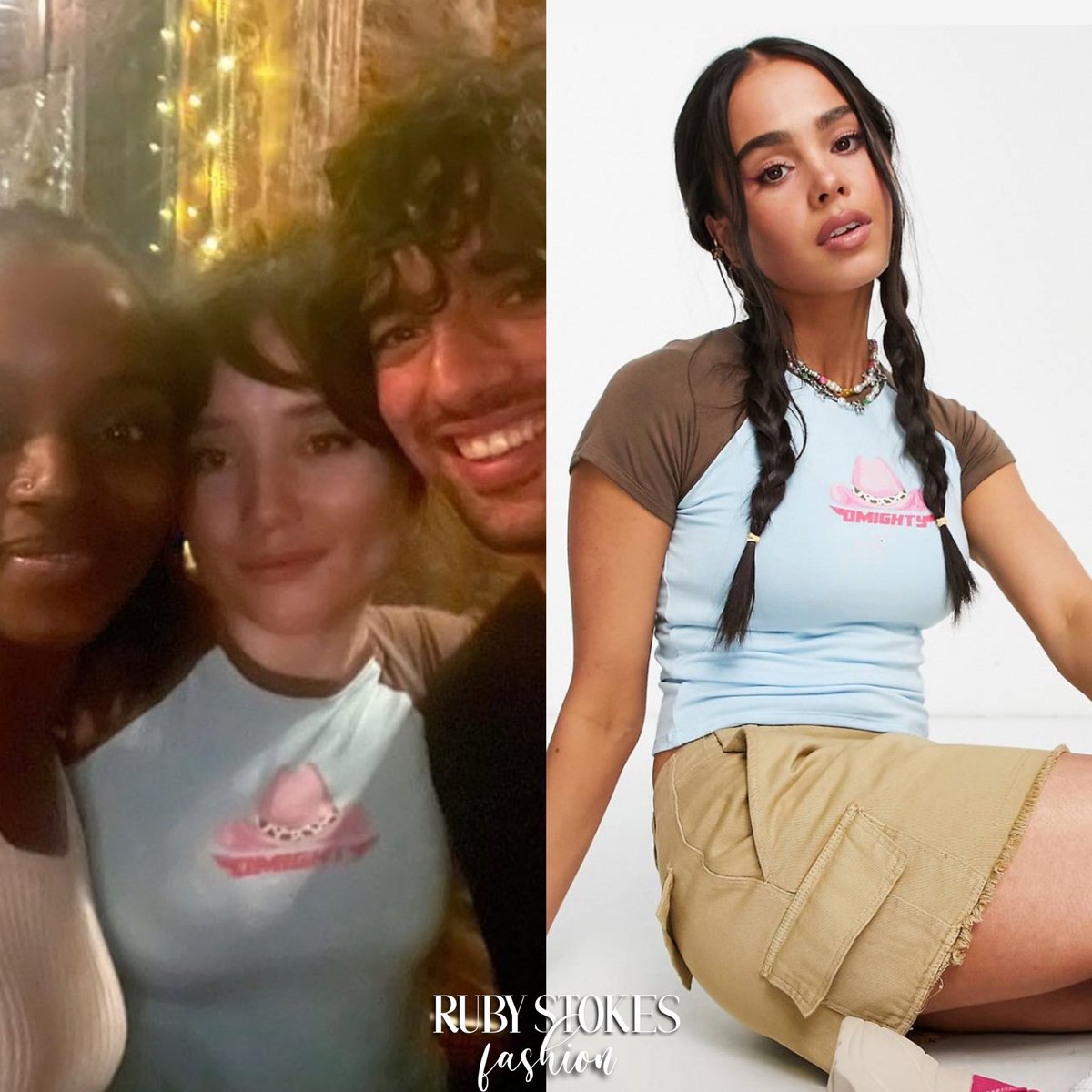 RubyStokesStyle's tweet photo. Ruby wore the #OMighty ‘Miss Rodeo Baby Tee’ (Sold Out) while spending time with friends - September 4th, 2022. https://t.co/YysF8iGfLF