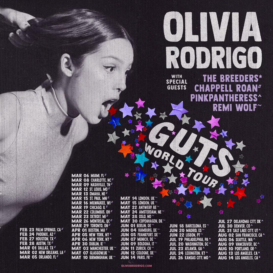 We are thrilled to announce that @oliviarodrigo has invited us to play with her at @TheGarden, NYC (Apr 5&6) and the @thekiaforum, LA (Aug 13&14). More info: bit.ly/BreedersTour