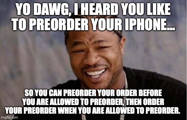AnthonyFNavarro's tweet photo. Preordering your iPhone 15 be like... https://t.co/gEIyxmK87u