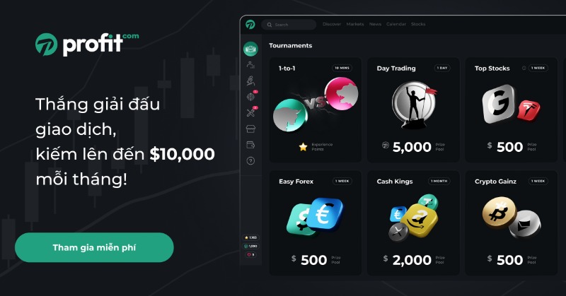 profit_com_'s tweet photo. Tham gia giải đấu của chúng tôi để giành giải thưởng thực tế mà không rủi ro. Giao dịch, học hỏi, vui chơi và trở thành Người Giao Dịch Giỏi Nhất!