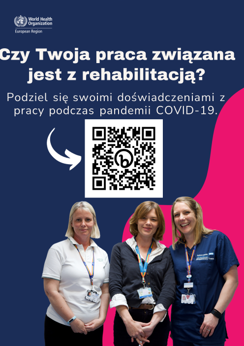WHOPoland's tweet photo. Opowiedz @WHO o swoich doświadczeniach z pracy podczas pandemii COVID-19 w tej 15-minutowej anonimowej ankiecie online w języku polskim. https://t.co/7Y76IbizLw
Prosimy o udostępnienie tego linku, abyśmy mogli zebrać jak najwięcej odpowiedzi! https://t.co/jqymRz4rl7