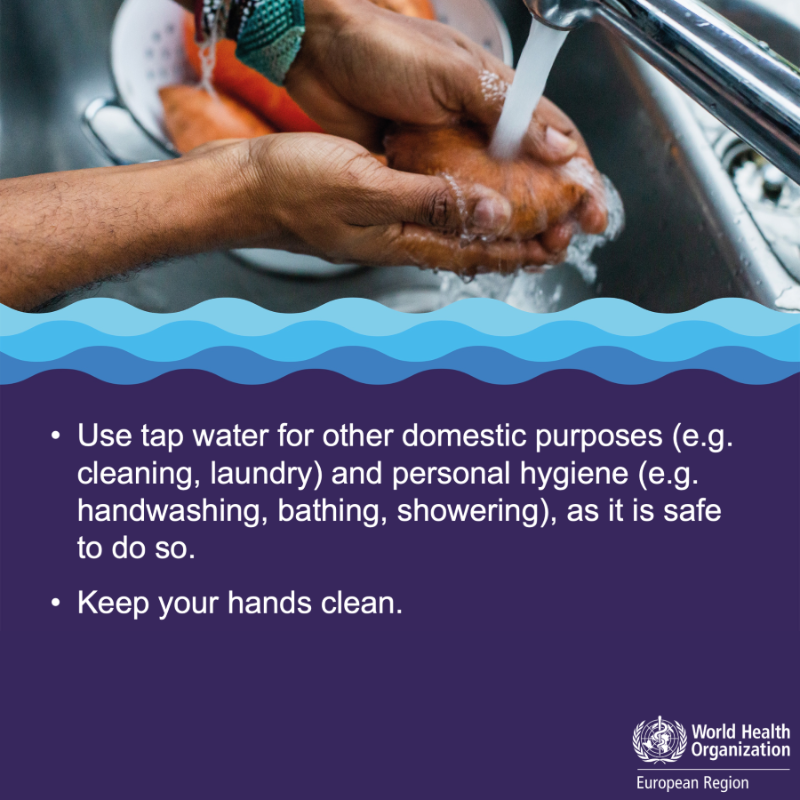 WHO_Europe's tweet photo. #Floods can happen anytime, anywhere 🌊

🔵 What to do during and after floods?
🔵 How can I reduce the harm to my health during a flood?

Check out this public health advice to protect your health and keep safe! 👇