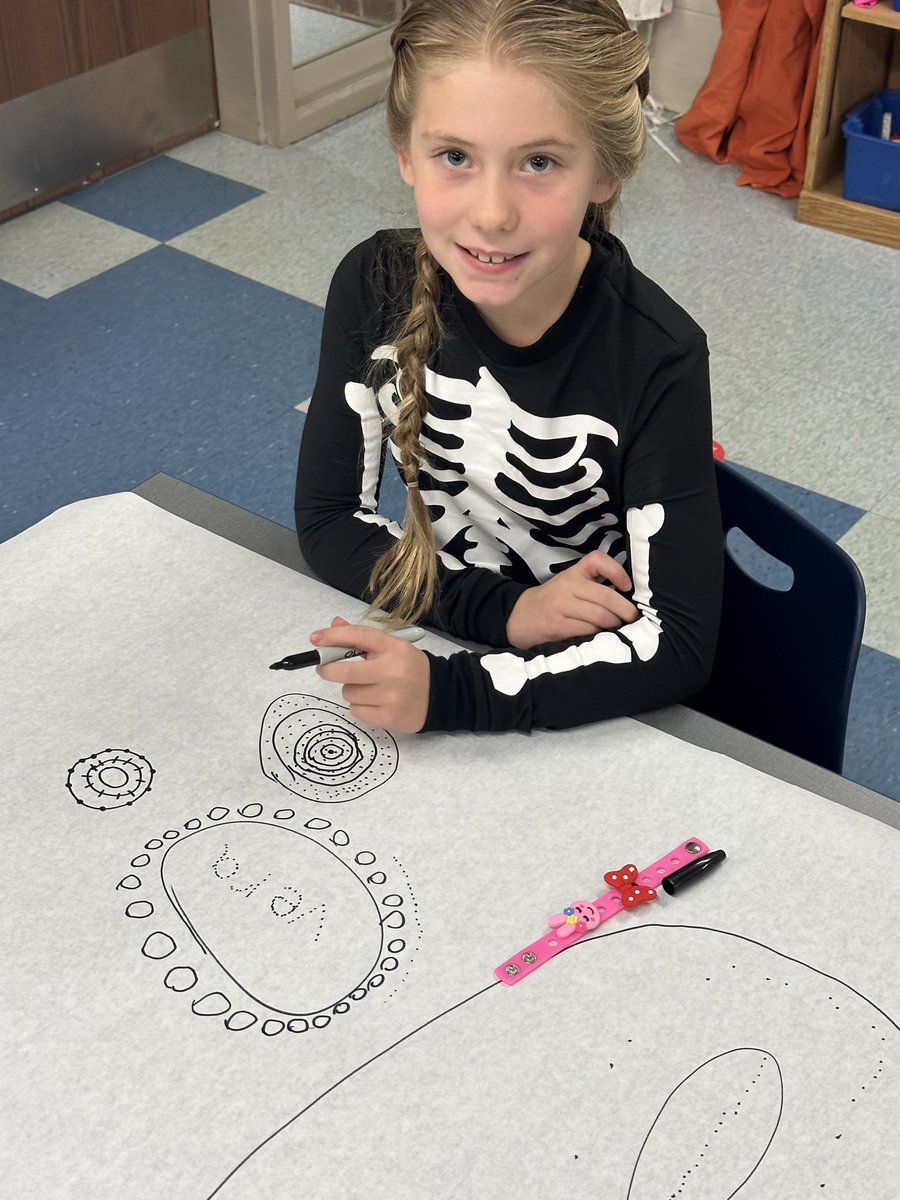 JanelleValla's tweet photo. Students in Mrs. Volkmer’s art class are celebrating International Dot Day by drawing images using dots. #ExploringGreatness https://t.co/Y7G9Jps9tU