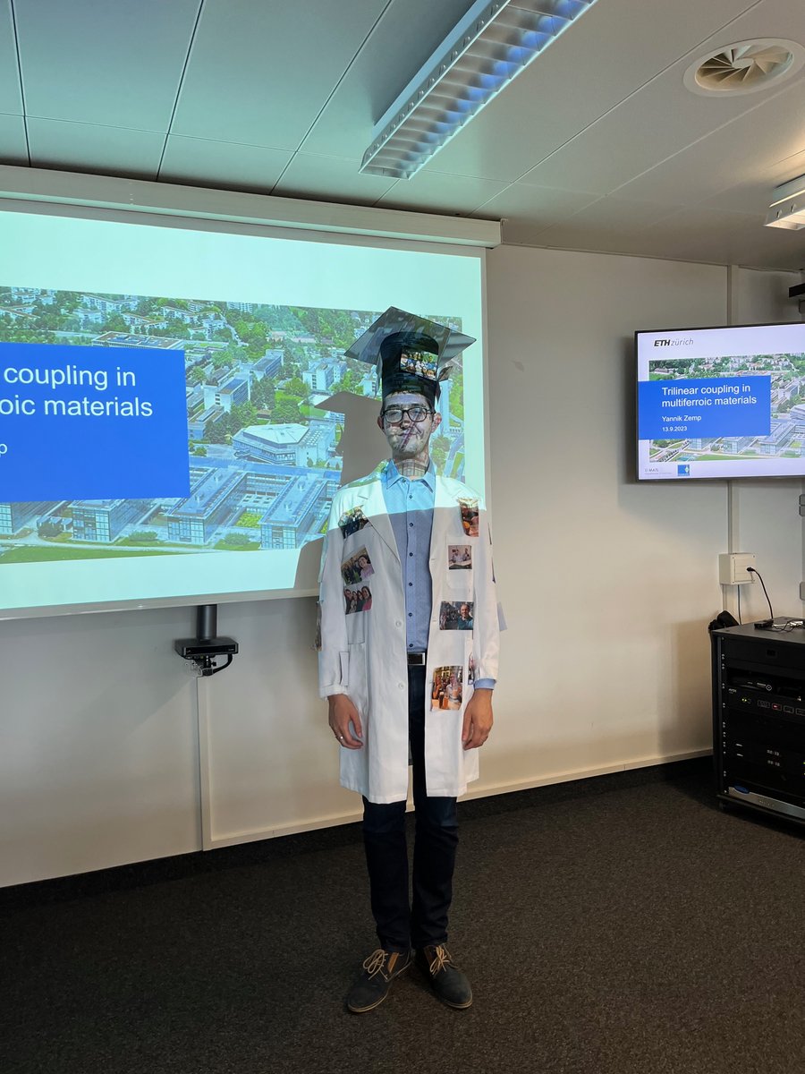 Congratulations to Yannick Zemp on successfully defending his thesis on 'Trilinear coupling in multiferroic materials'!