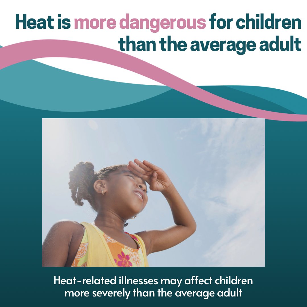 KBLBATL's tweet photo. Most children will be unaware that they are in danger and are not able to sense the threat of the heat. Keep a close eye on your young ones and protect them from the extreme heat.   #KBLBATL #CBWW #ChildrenHealth #EnvironmentalHealth #ChildrenSafety https://t.co/1V3ChynFrl