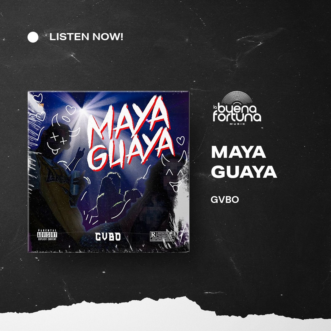 la_buenafortuna's tweet photo. Dale play al tema de @Official7gabo “Maya Guaya” 🔥

https://t.co/KksdvrUBof

#GVBO https://t.co/PHpY72irFd