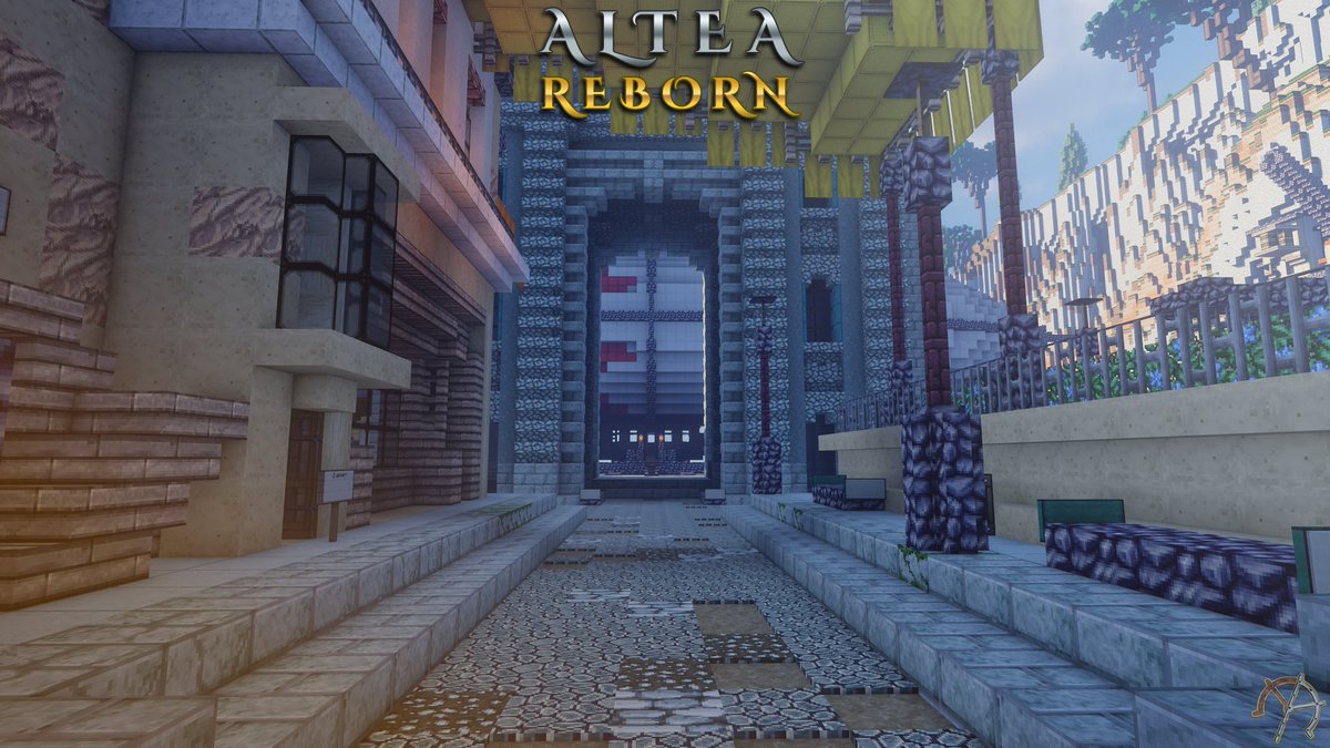 AlteaReborn's tweet photo. L'axe principal du centre-ville commence par Aérodock et se finit par la gare (l'image d'hier). Aérodock un autre moyen de changer de map.
#Minecraft #MinecraftServer #Minecraftbuilds #minecraft建築コミュ https://t.co/w1qTmCT6rz