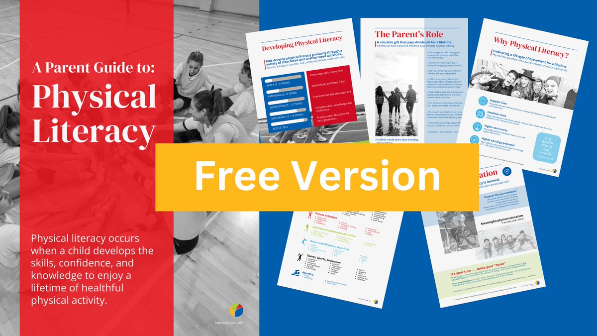 InteractivePE's tweet image. The Parent Guide to Physical Literacy details the benefits of physical activity and physical education with recommendations to support the physical development of children. #physed #physicalliteracy

Free download: 👇bit.ly/plpg