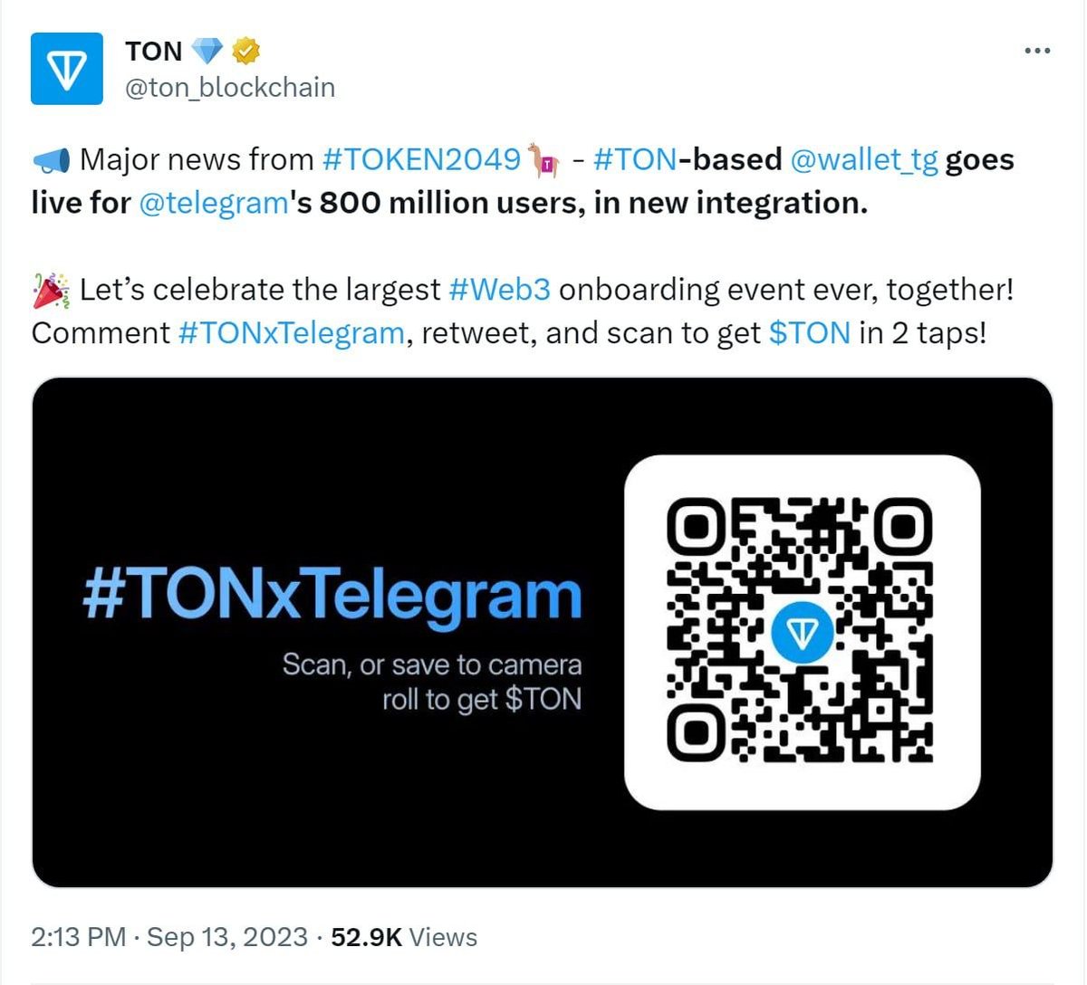 topbitcrypto's tweet photo. #Telegram tích hợp ví #TON_Space phục vụ 800 triệu người dùng
Bắt đầu từ hôm nay, tất cả người dùng #Telegram_Wallet có thể tích hợp ví TON Space để mua bán #crypto.
#TopBitCrypto #Airdrop #crypto #tbc_channel #exchanges #top_bit_crypto #bitcoin #btc #affiliate https://t.co/3rG6O8Gi8Y