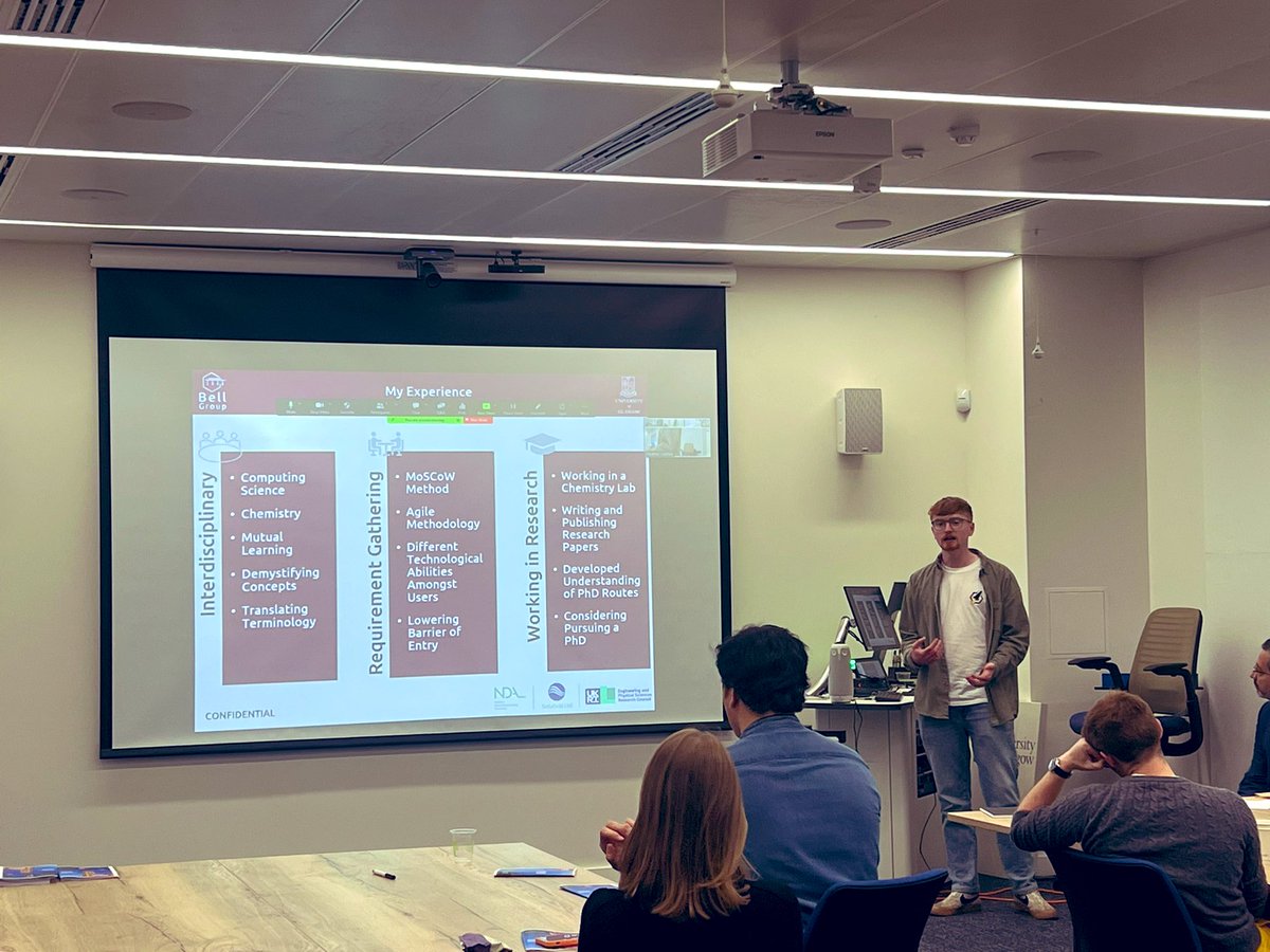Bell Group (@bellgroup_) on Twitter photo Bell Group <a href="/EPSRC/">Engineering and Physical Sciences Research Council</a> Summer intern presents on his project in <a href="/UofGChem/">University of Glasgow Chemistry</a> this summer. Thanks <a href="/UofGSciEng/">UofG SciEng</a> for supporting this project. π€ β’οΈ π₯οΈ Bell Group <a href="/EPSRC/">Engineering and Physical Sciences Research Council</a> Summer intern presents on his project in <a href="/UofGChem/">University of Glasgow Chemistry</a> this summer. Thanks <a href="/UofGSciEng/">UofG SciEng</a> for supporting this project. π€ β’οΈ π₯οΈ