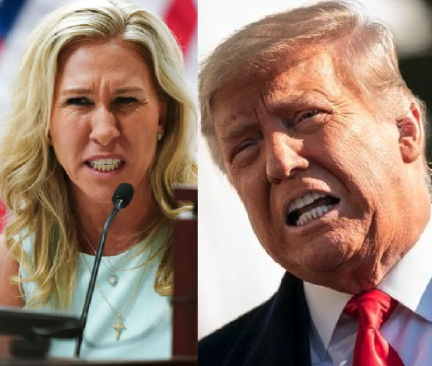 BREAKING: Damning MAGA news leaks as it's revealed that deranged Congresswoman Marjorie Taylor Greene dined with Donald Trump at his Bedminster golf course on Sunday and laid out the scheme to impeach President Biden — proving that it's a cheap political stunt.

Greene met with