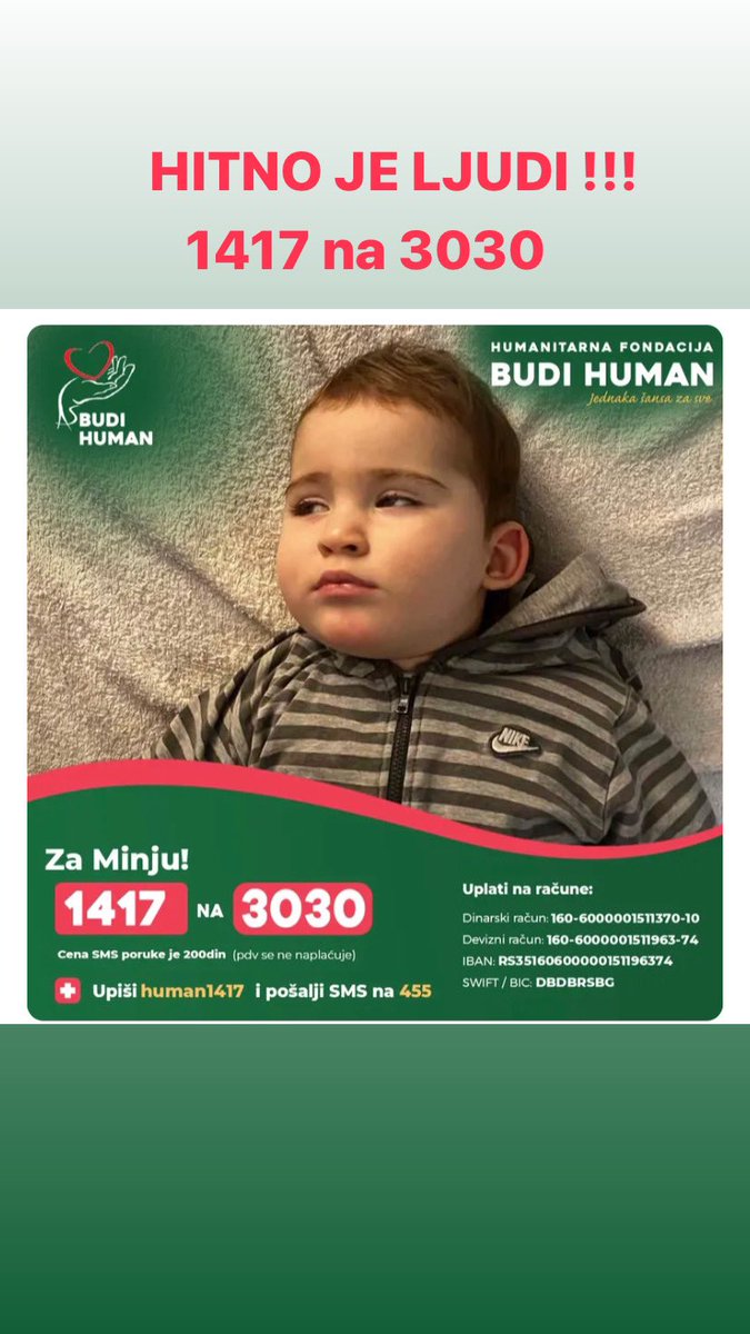 DELITE SVI , MOLIM VAS ! 

LJUDI !!! OVU BITKU  MORAMO DA POBEDIMO !!! M O R A M O ! 1417 na 3030
DELITE SVI HITNO ‼️‼️‼️