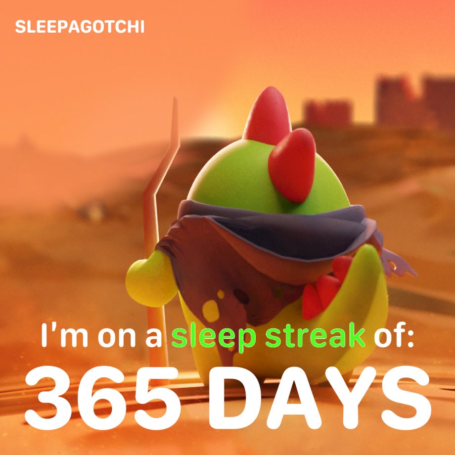 Cornnnn (@cornnnn8) on Twitter photo 今天迎接了365天睡眠獎勵~❤️
我打開了新的島嶼!!!🏝
I’m on day 365 of my sleep journey! Come join me in <a href="/sleepagotchi/">Sleepagotchi 💤🦖</a> 今天迎接了365天睡眠獎勵~❤️
我打開了新的島嶼!!!🏝
I’m on day 365 of my sleep journey! Come join me in <a href="/sleepagotchi/">Sleepagotchi 💤🦖</a>