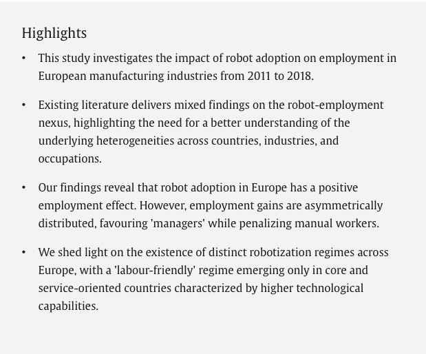 Jelena Reljic (@reljic_) on Twitter photo A new paper with <a href="/ValeryCirillo/">Valeria Cirillo</a> and Dario Guarascio on "Regimes of Robotization in Europe" is now out in Economics Letters!
You can access it here: shorturl.at/klBHY A new paper with <a href="/ValeryCirillo/">Valeria Cirillo</a> and Dario Guarascio on "Regimes of Robotization in Europe" is now out in Economics Letters!
You can access it here: shorturl.at/klBHY