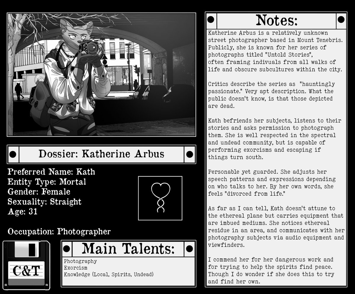 CandTComic's tweet photo. Characters Cartwright and Tenner know can be brought in to aid the investigation in some manner. Let’s get aquainted with these characters. 

Contact Dossier: Kath https://t.co/G3UVKSEzGO