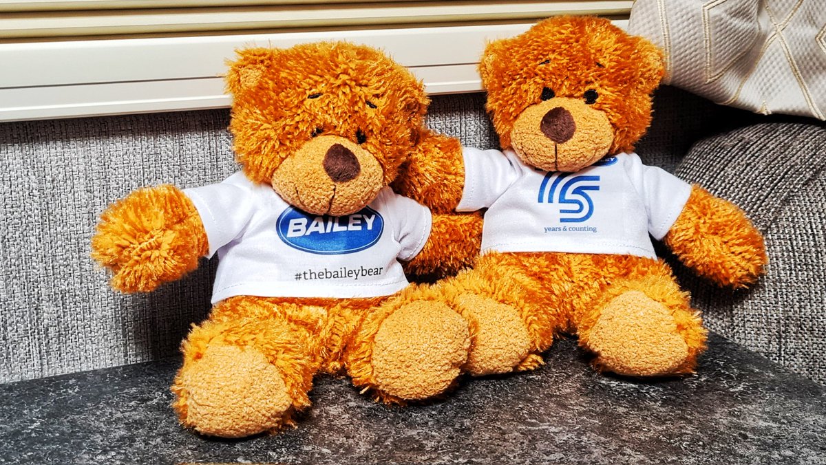 coffeevaners's tweet photo. Arrived back from the storage yard to find #BaileyBear has a twin and he's moved in. π€£π€£π€£ Thanks @BaileyofBristol . It's a good job we bought a 4 berth caravan. https://t.co/WxPxXou8eg