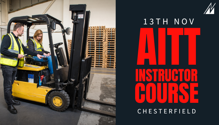 Would you like to become a fully qualified forklift instructor? Don't miss the last remaining spaces on our <a href="/AITT_Accredited/">AITT</a> Instructor Course, starting in Chesterfield on 13th November! 

For further details or alternative course dates, please visit: okt.to/SMTeZr