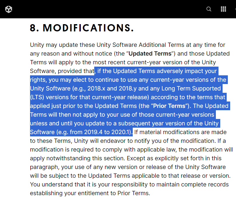 unity.com/legal/terms-of… (pre-October 13, 2022)