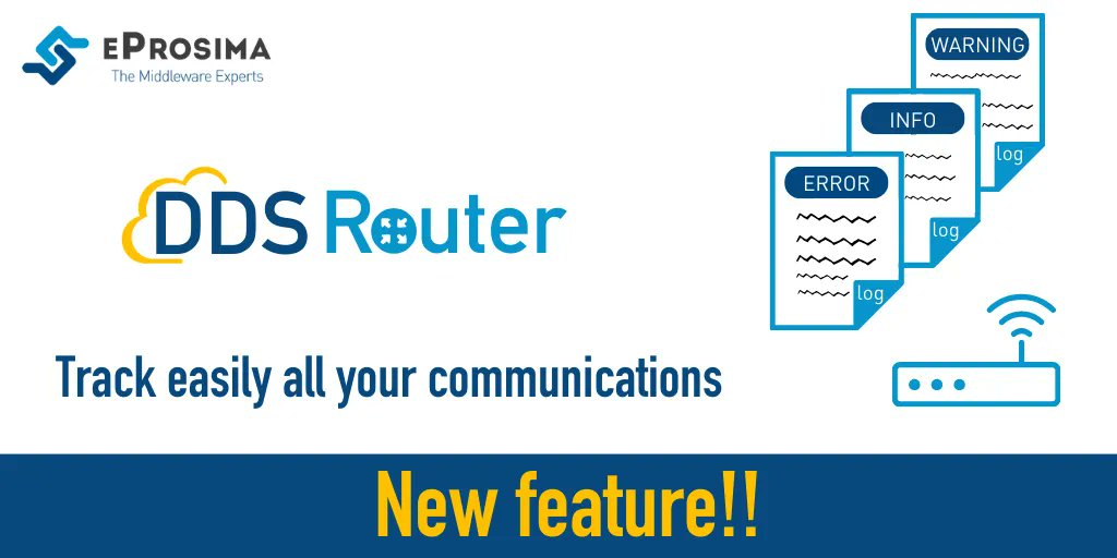EProsima's tweet image. 📚 Filter your Logs content within #DDSRouter!
This feature in #FastDDS allows you to filter the log files and track all the communications in the DDS Router.
Checking your log info has never been simpler!
Go to: buff.ly/3CGVEae 
#ROS2 #OMGTech #RealtimeData