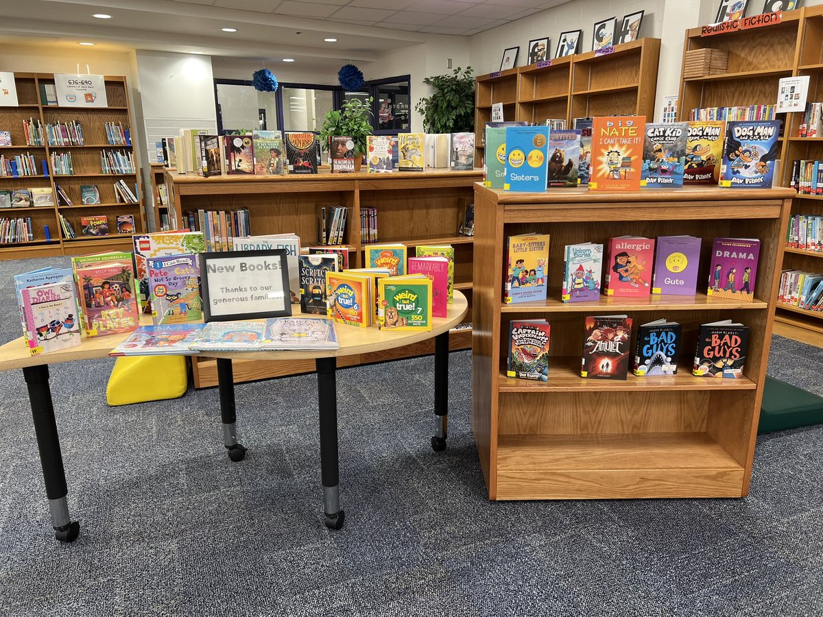 WOW! The kids are loving these new books thanks to our generous donations from the PTO fundraiser last year. THANK YOU!