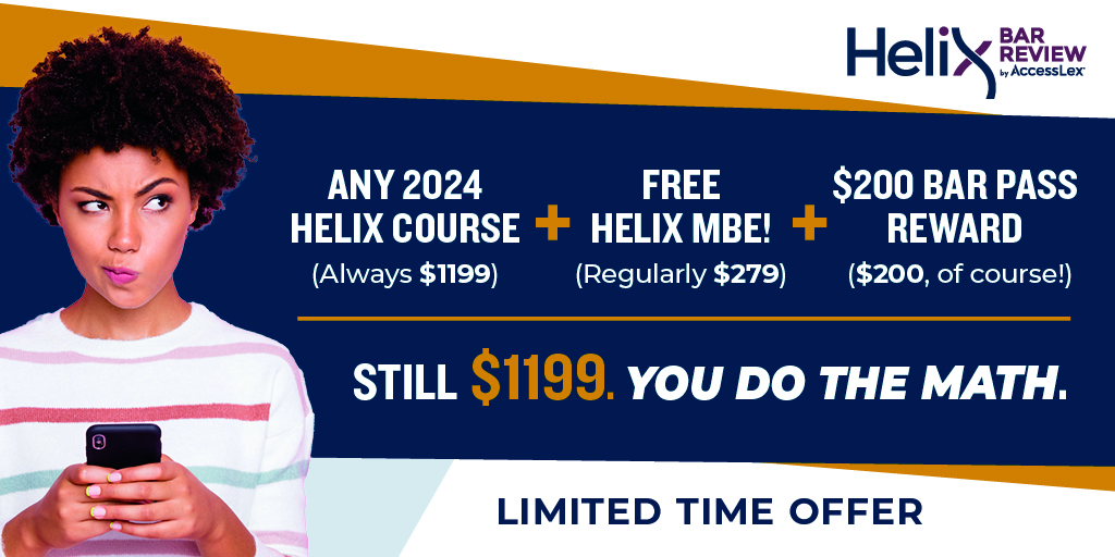 Helix Bar Review by AccessLex tweet media