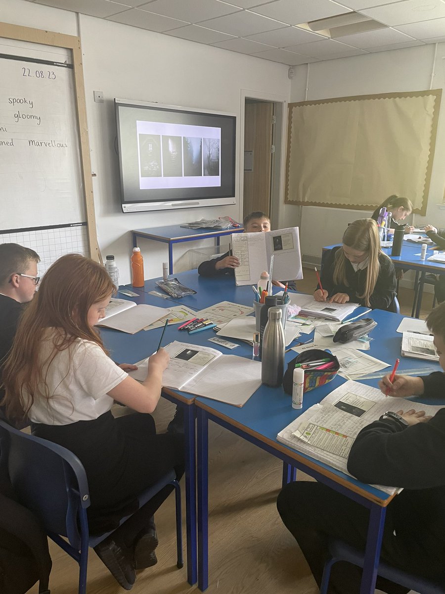 Primary 6 were working very hard on their cold task for writing the other week. We had a think about how to add suspense to our stories! #AntoLiteracy
<a href="/msbradleyanto/">Antonine Primary 6</a>