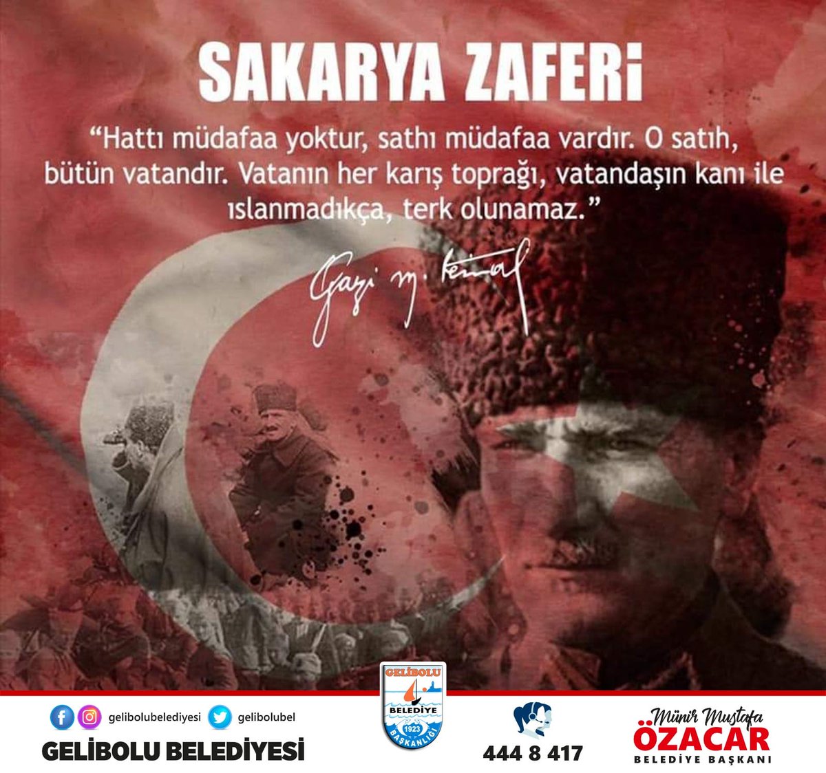 Özacar’dan Sakarya Zaferi Mesajı ayyildizgazetesi.net/ozacar-dan-sak…