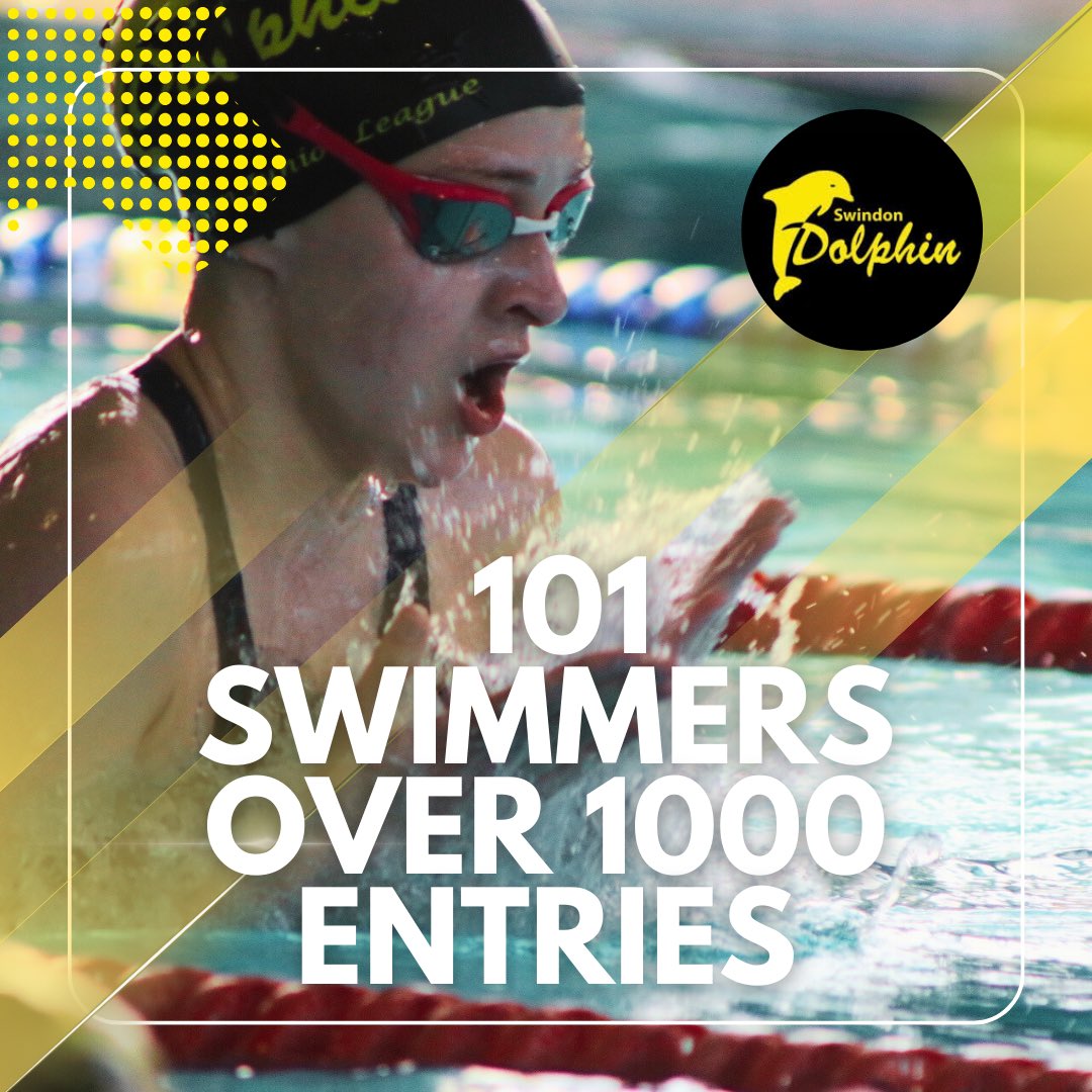 This evening sees the beginning of Swindon Dolphin club champs 2023.
Today is the 800m and further events continue at the weekend with 1500m taking place next week.
Good luck to all Swindon Dolphin swimmers 🐬