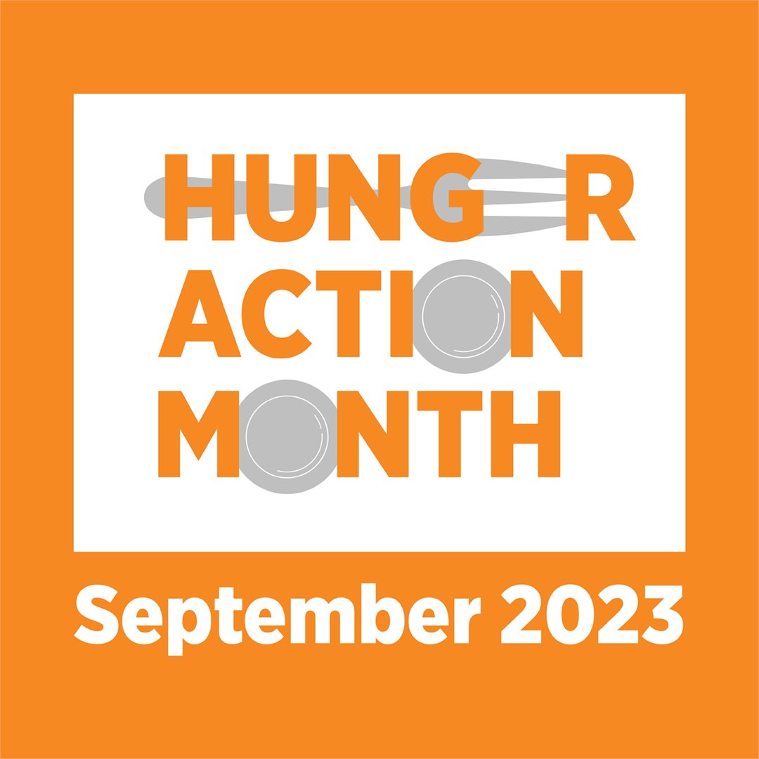 🍊 September is #HungerActionMonth, and we can all play a role in ending hunger in the U.S. See how you can take action today at thefoodbank.org #wearethefoodbank