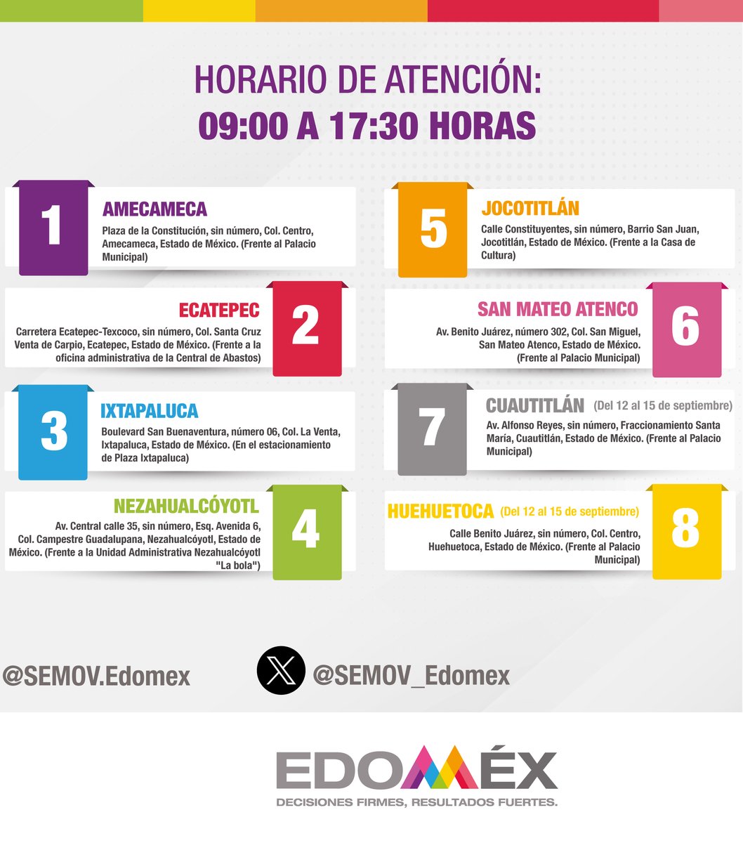 Edomex's tweet photo. Las Unidades Móviles de Expedición de Licencia de Servicio Particular se encuentran ubicadas en diferentes municipios de nuestra entidad.
Localiza la más cercana y acude a realizar tu trámite.

Conoce los requisitos y costos:
‍💻 https://t.co/tu03gjJuRv https://t.co/RiAWBNCHRz
