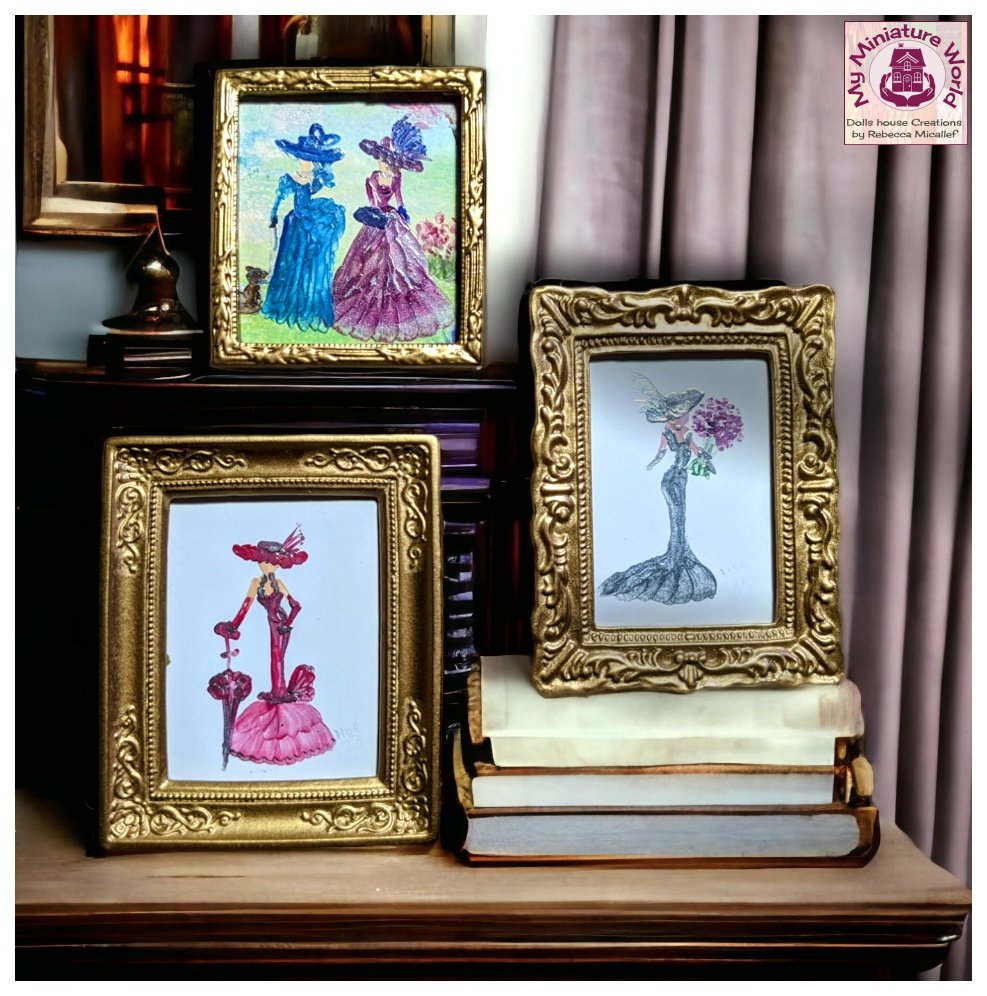 Recently 3 more beautiful Art in Wax paintings by Hazel arrived. They are amazing! Thank you Hazel Rayfield 

#dollshouse #miniatures #miniaturist #paintings #waxpainting #ladypainting #artinwax #picoftheday #pictureoftheday #photooftheday