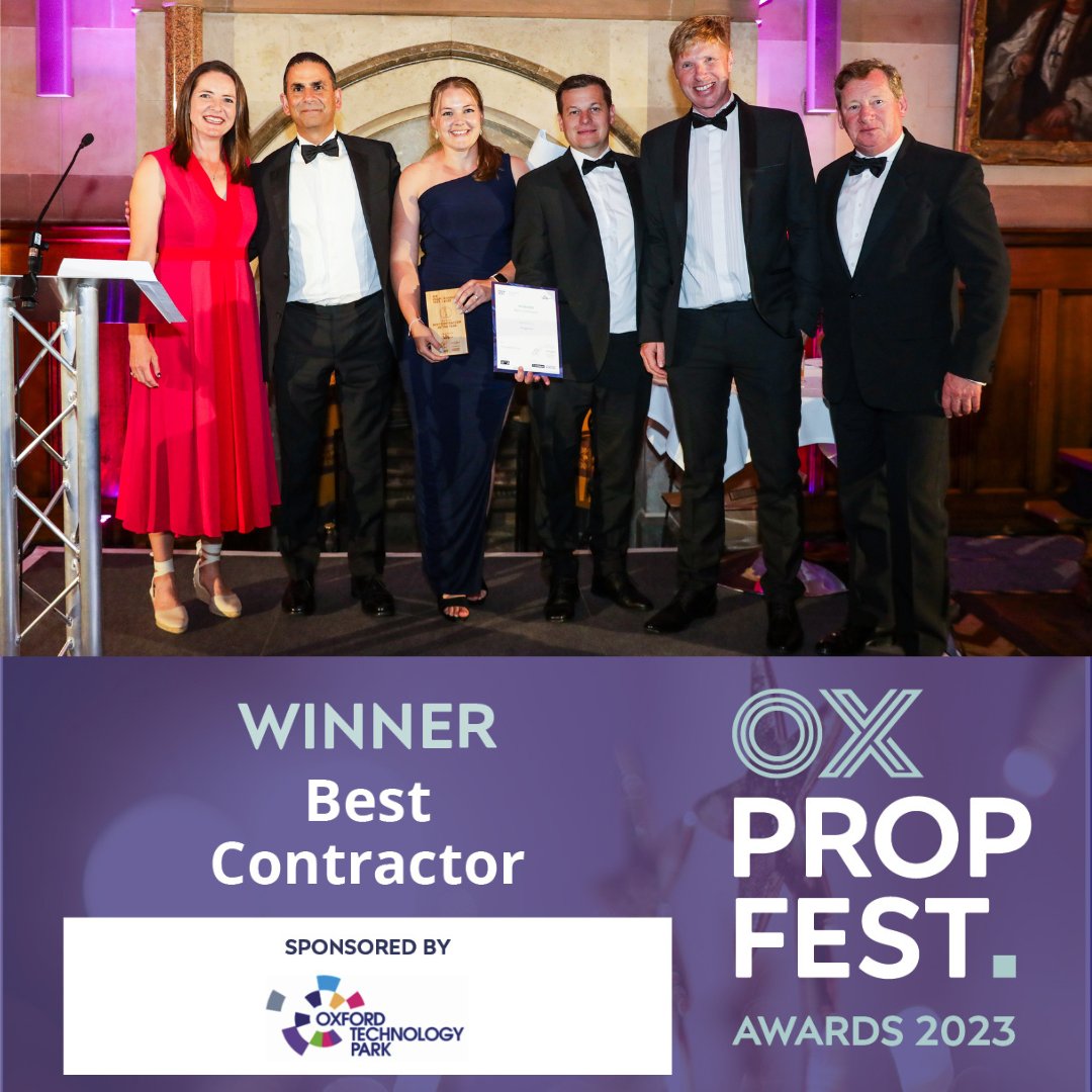 Yesterday evening Kingerlee Ltd were awarded Best Contractor of the Year 2023 at the UK Property Forum #OxPropFest Awards 2023 🎉🥂 We are honoured to receive this award, however, it could not have been achieved without the hard work and commitment of our Kingerlee Team!