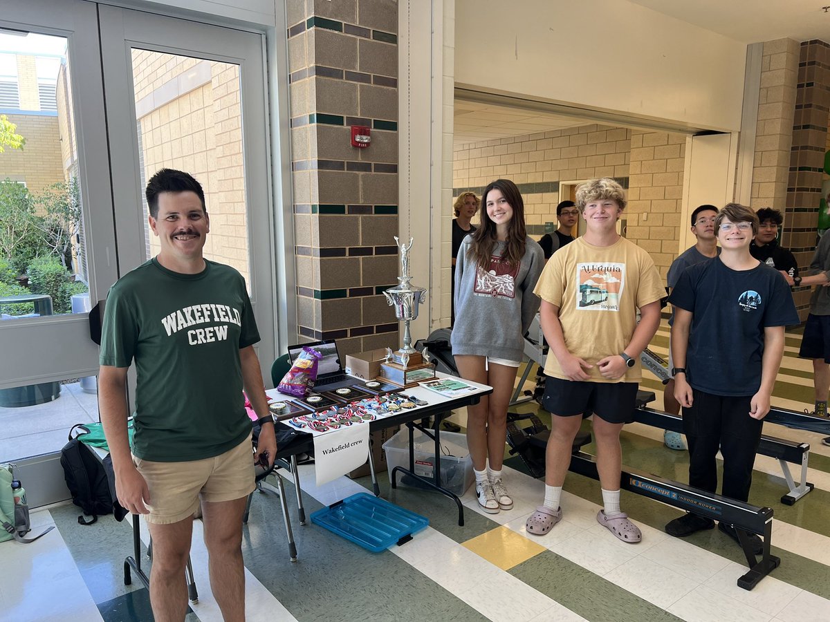 WakeAthletics's tweet photo. Crew always brings it to the Warriors Activity Fair @WHS_crew and they have the Hardware to prove it!! 🏆 https://t.co/73IAw1yTLq